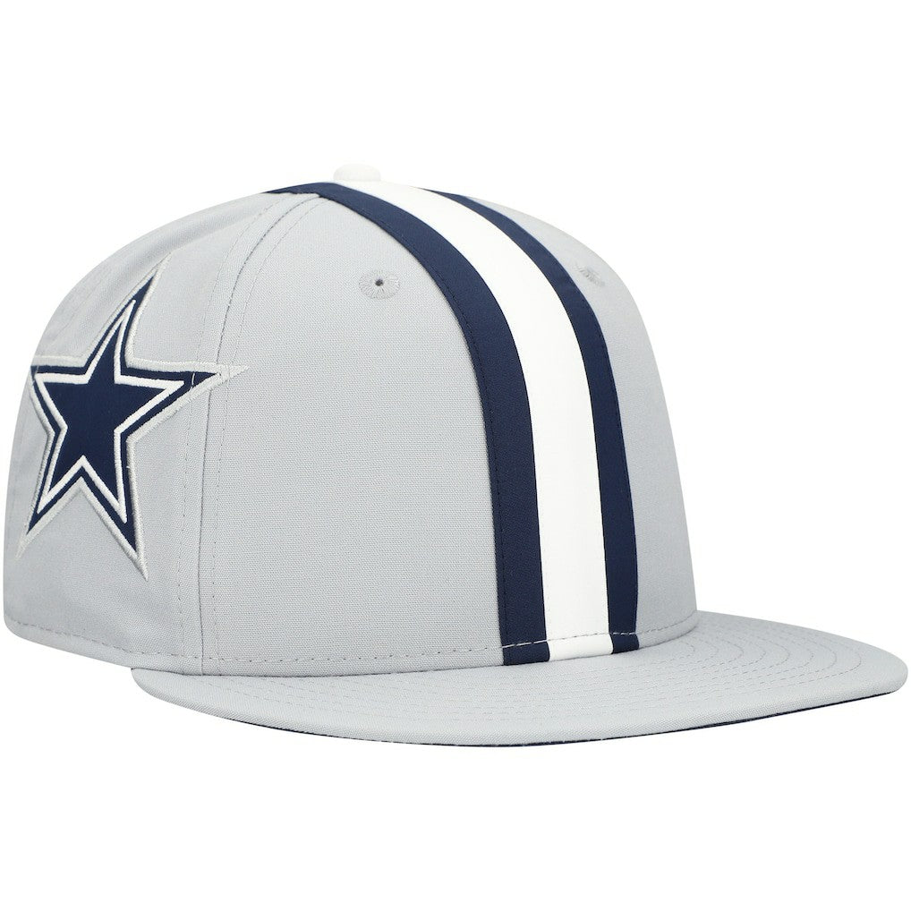 Dallas Cowboys New Era Helmet 9FIFTY Snapback Hat Gray - NFL