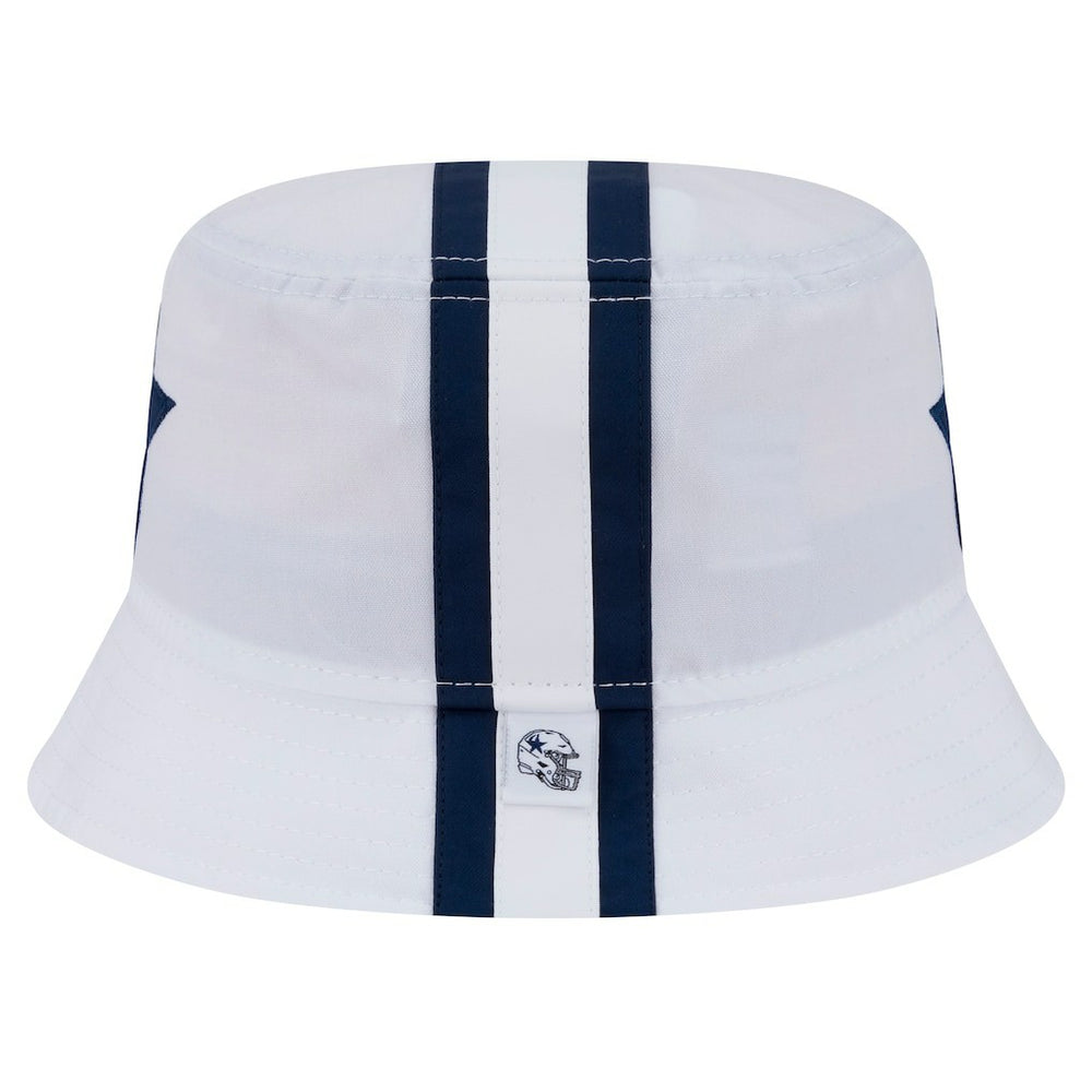 Dallas Cowboys New Era Helmet Bucket Hat White - NFL