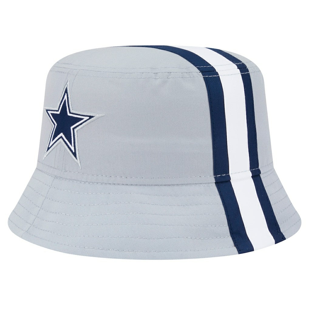 Dallas Cowboys New Era Helmet Bucket Hat Gray - NFL