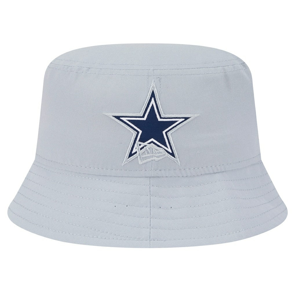 Dallas Cowboys New Era Helmet Bucket Hat Gray - NFL