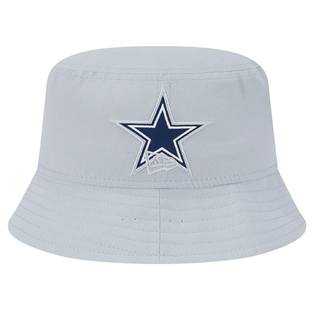 Dallas Cowboys New Era Helmet Bucket Hat Gray - NFL