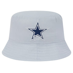Dallas Cowboys New Era Helmet Bucket Hat Gray - NFL
