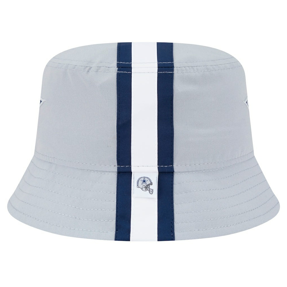 Dallas Cowboys New Era Helmet Bucket Hat Gray - NFL