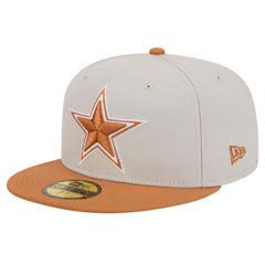 Dallas Cowboys New Era Two-Tone Color Pack 59FIFTY Fitted Hat Stone/Brown - NFL
