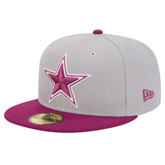 Dallas Cowboys New Era Two-Tone Color Pack 59FIFTY Fitted Hat Gray/Purple - NFL