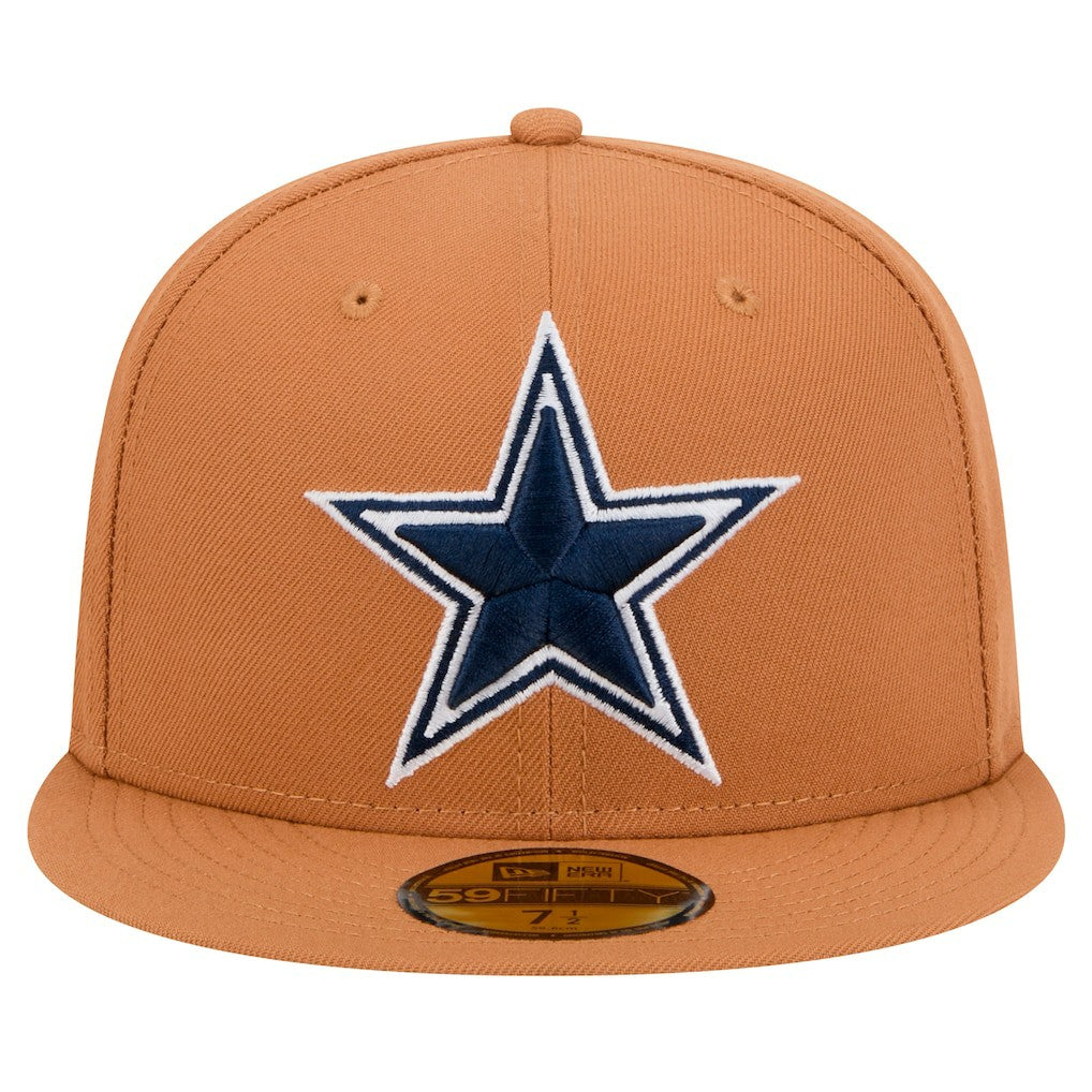 Dallas Cowboys New Era Color Pack Side Patch 59FIFTY Fitted Hat Brown - NFL