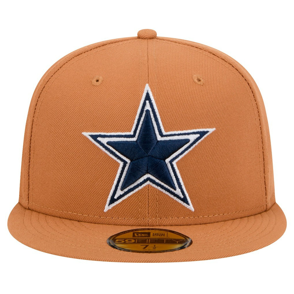 Dallas Cowboys New Era Color Pack Side Patch 59FIFTY Fitted Hat Brown - NFL