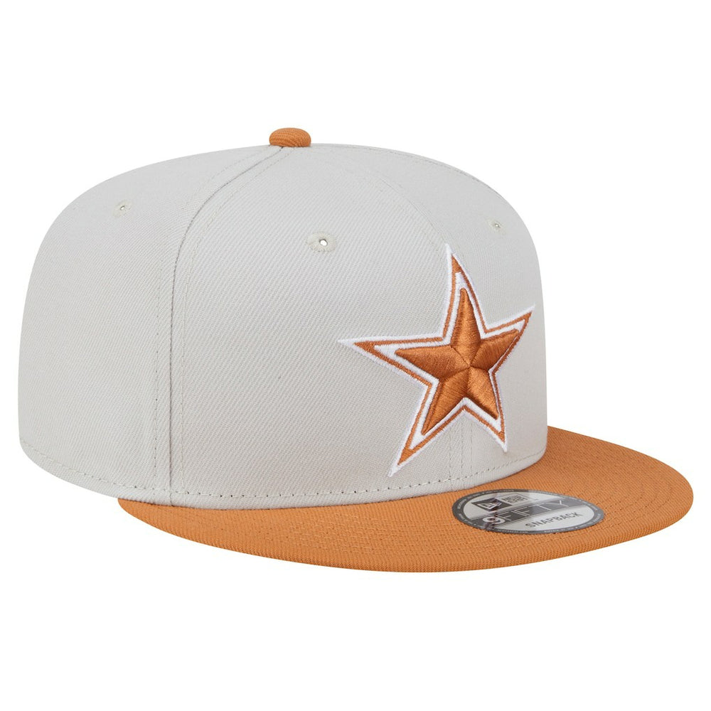 Dallas Cowboys New Era Two-Tone Color Pack 9FIFTY Snapback Hat Stone/Brown - NFL