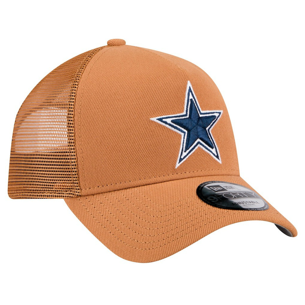 Dallas Cowboys New Era Color Pack Side Patch A-Frame 9FORTY Adjustable Hat Brown - NFL
