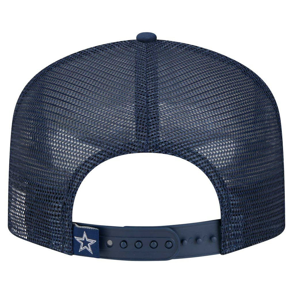 Dallas Cowboys New Era Youth Distressed 9FIFTY A-Frame Snapback Hat White/Navy - NFL