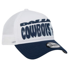 Dallas Cowboys New Era Preschool Team Printed A Frame 9FORTY Adjustable Hat White - NFL