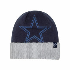 Dallas Cowboys New Era Youth Oversize Cuffed Knit Hat Navy - NFL