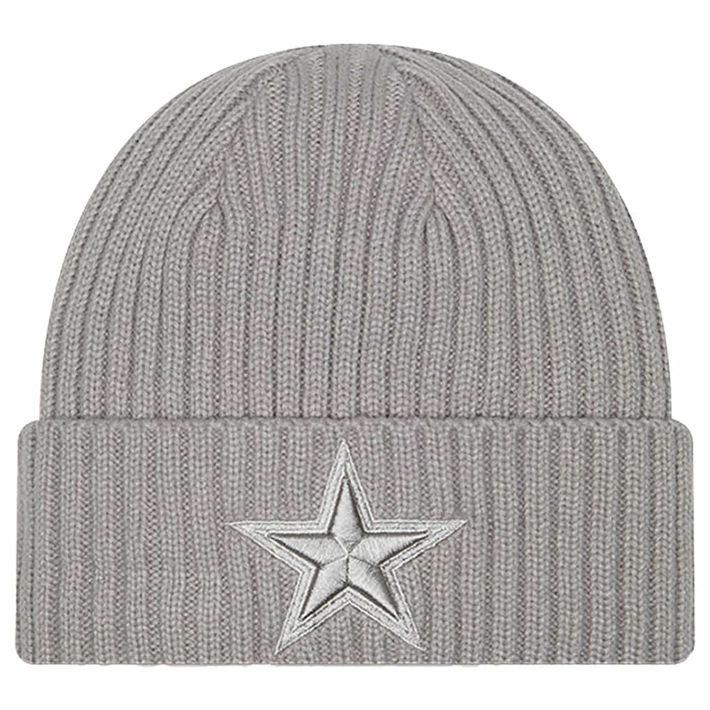Dallas Cowboys New Era Youth Tonal Color Pack Cuffed Knit Hat Gray - NFL