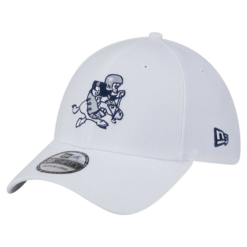 Dallas Cowboys New Era Throwback 39THIRTY Flex Hat White - NFL