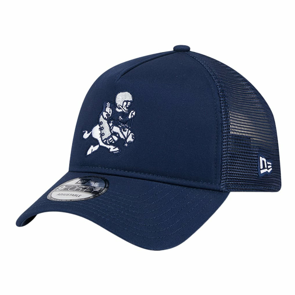 Dallas Cowboys New Era Retro Main A-Frame Trucker 9FORTY Adjustable Hat Navy - NFL