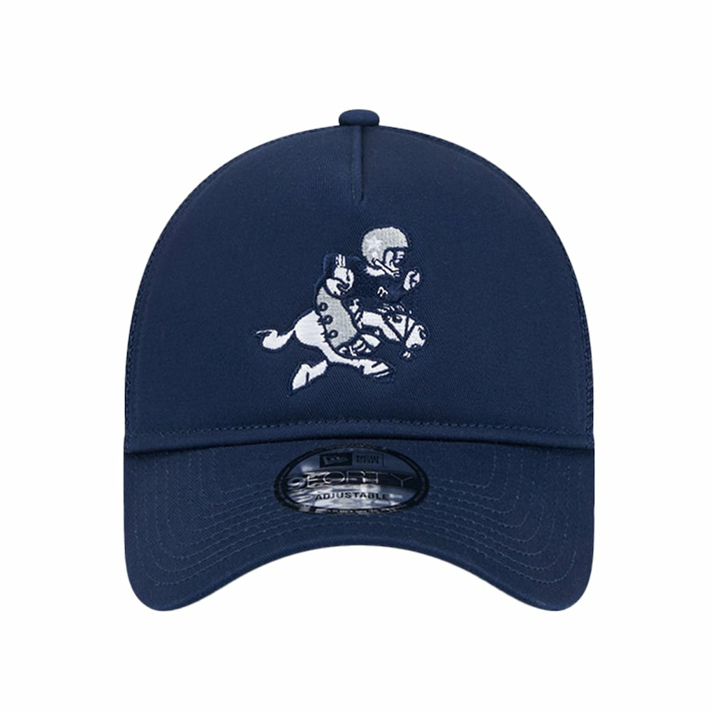 Dallas Cowboys New Era Retro Main A-Frame Trucker 9FORTY Adjustable Hat Navy - NFL
