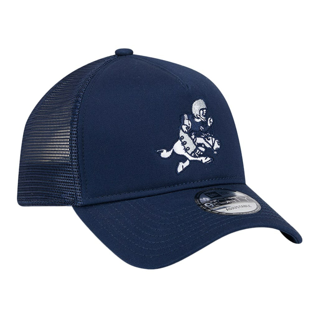 Dallas Cowboys New Era Retro Main A-Frame Trucker 9FORTY Adjustable Hat Navy - NFL