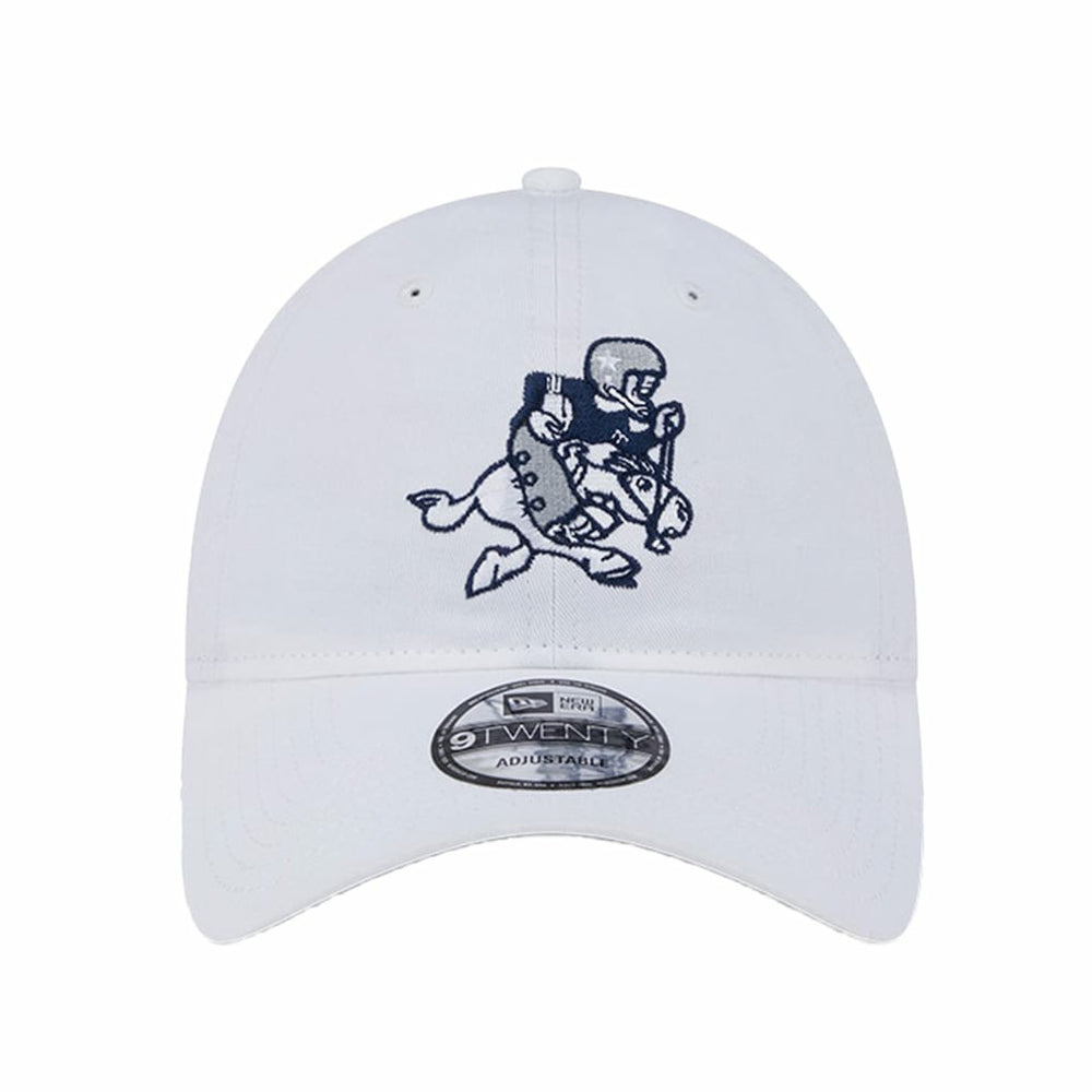 Dallas Cowboys New Era Retro Main 9TWENTY Adjustable Hat White - NFL