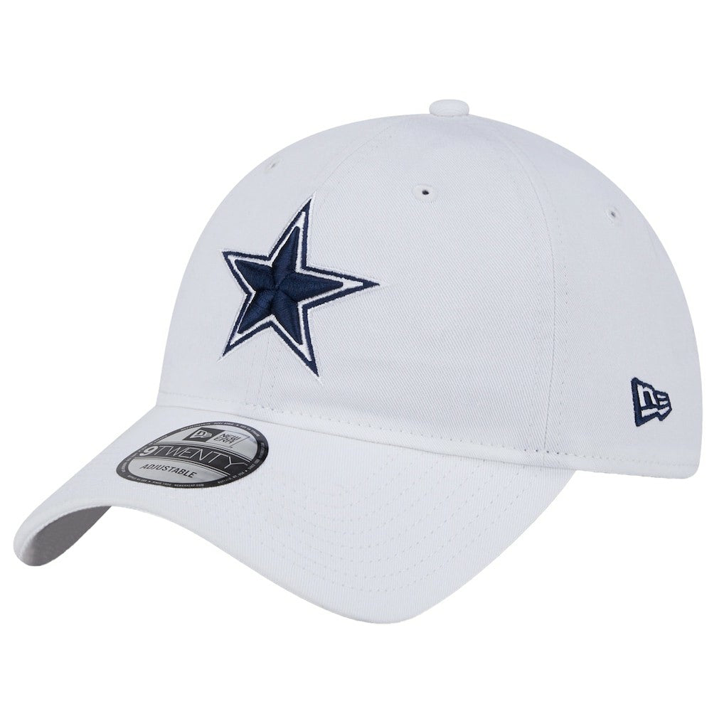 Dallas Cowboys New Era Main 9TWENTY Adjustable Hat White - NFL