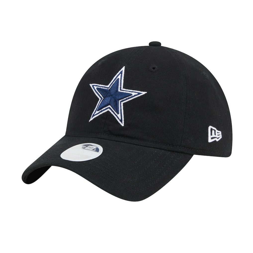Dallas Cowboys New Era Women's Main 9TWENTY Adjustable Hat Black - NFL