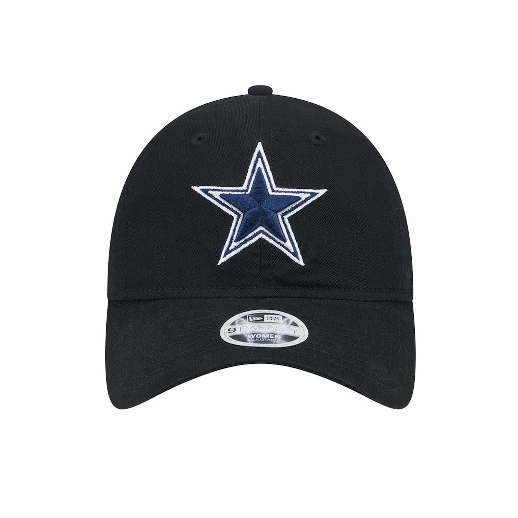 Dallas Cowboys New Era Women's Main 9TWENTY Adjustable Hat Black - NFL