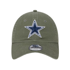 Dallas Cowboys New Era Youth Main 9TWENTY Adjustable Hat Olive - NFL