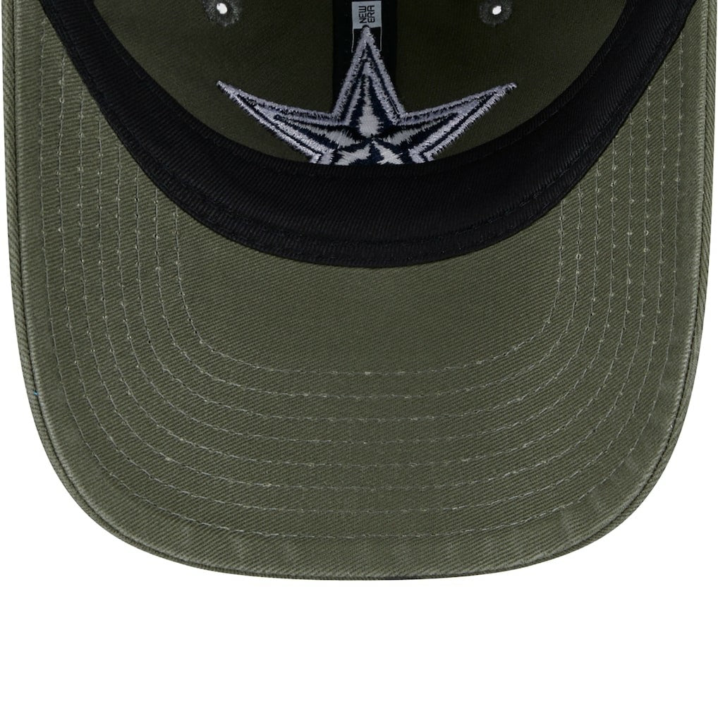 Dallas Cowboys New Era Youth Main 9TWENTY Adjustable Hat Olive - NFL