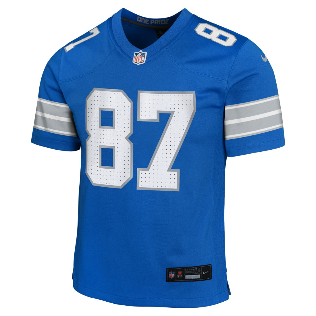 Sam LaPorta Detroit Lions Youth Game Jersey - Blue | NFL Jerseys