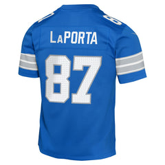 Sam LaPorta Detroit Lions Youth Game Jersey Blue - Nike