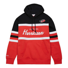 Carolina Hurricanes - Mitchell & Ness Head Coach Pullover Hoodie Red/Black