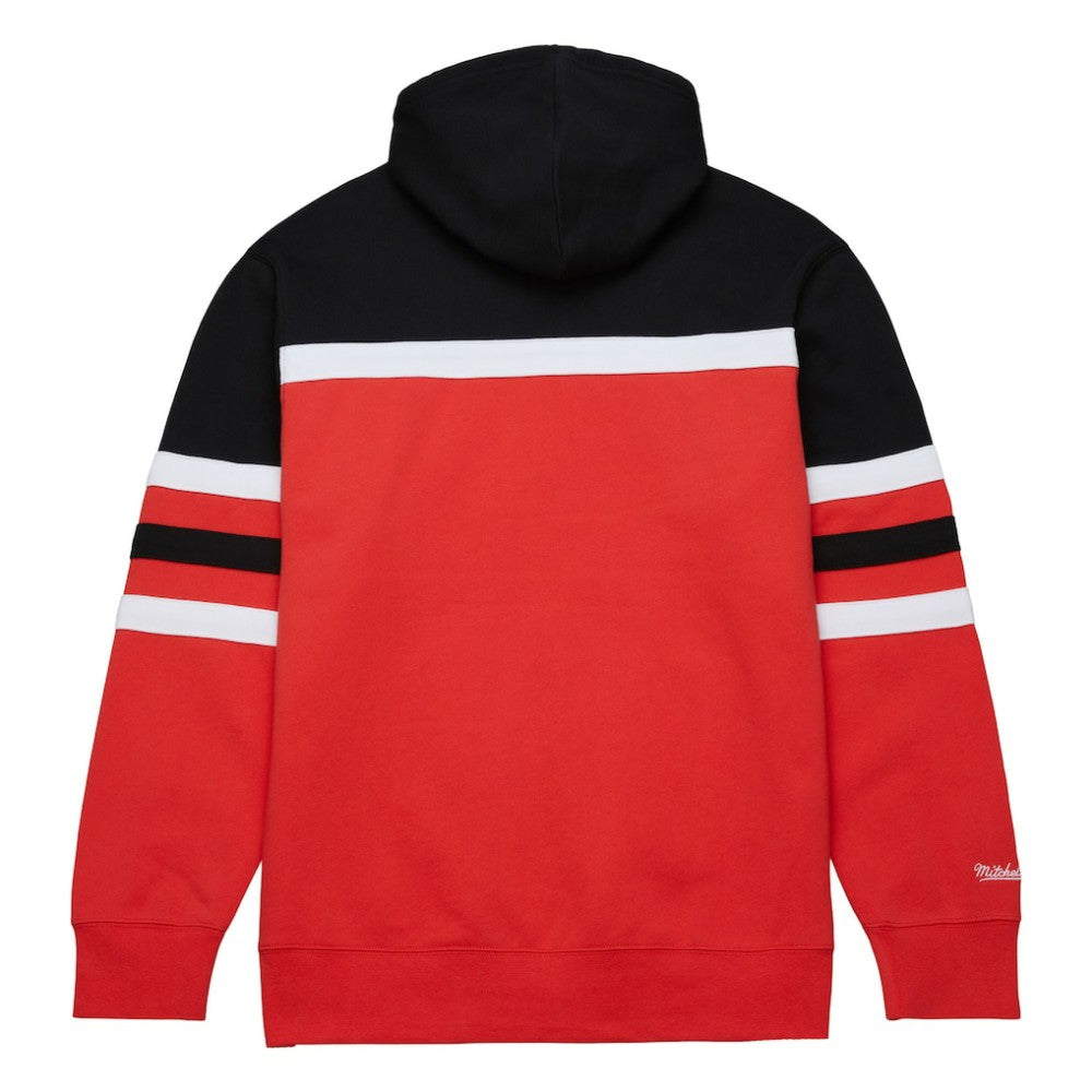 Carolina Hurricanes - Mitchell & Ness Head Coach Pullover Hoodie Red/Black