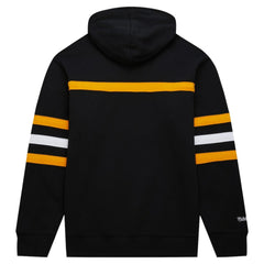 Boston Bruins Mitchell & Ness Head Coach Pullover Hoodie Black