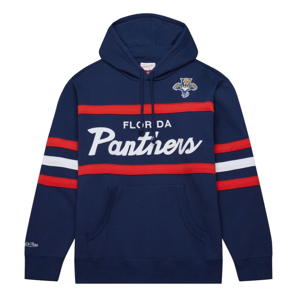 Florida Panthers - Mitchell & Ness Head Coach Pullover Hoodie Navy