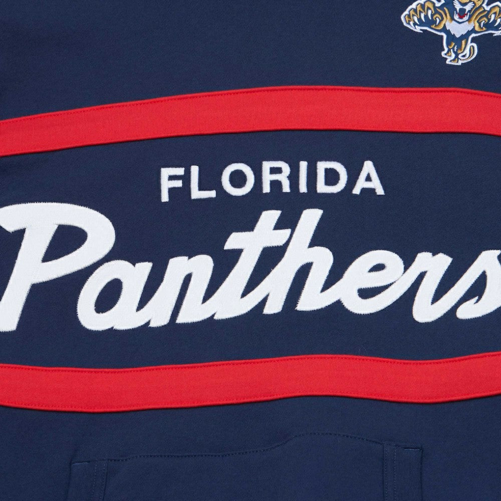 Florida Panthers - Mitchell & Ness Head Coach Pullover Hoodie Navy