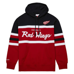 Detroit Red Wings - Mitchell & Ness Head Coach Pullover Hoodie Red/Black