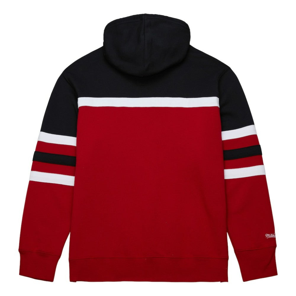 Detroit Red Wings - Mitchell & Ness Head Coach Pullover Hoodie Red/Black