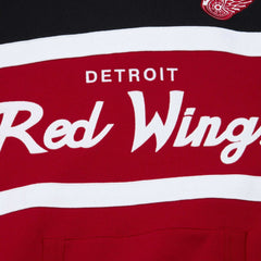 Detroit Red Wings - Mitchell & Ness Head Coach Pullover Hoodie Red/Black
