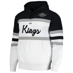 Los Angeles Kings - Mitchell & Ness Head Coach Pullover Hoodie White/Black
