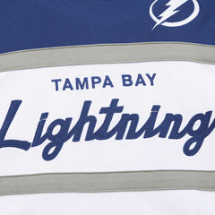 Tampa Bay Lightning - Mitchell & Ness Head Coach Pullover Hoodie White/Blue