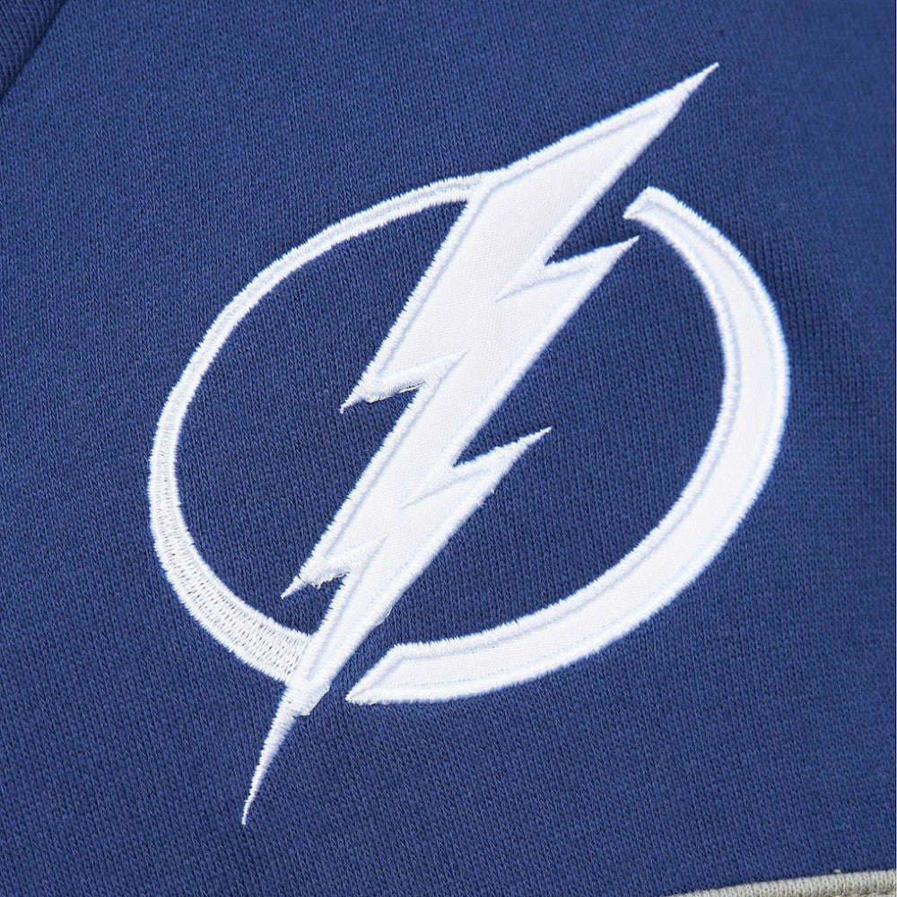 Tampa Bay Lightning - Mitchell & Ness Head Coach Pullover Hoodie White/Blue