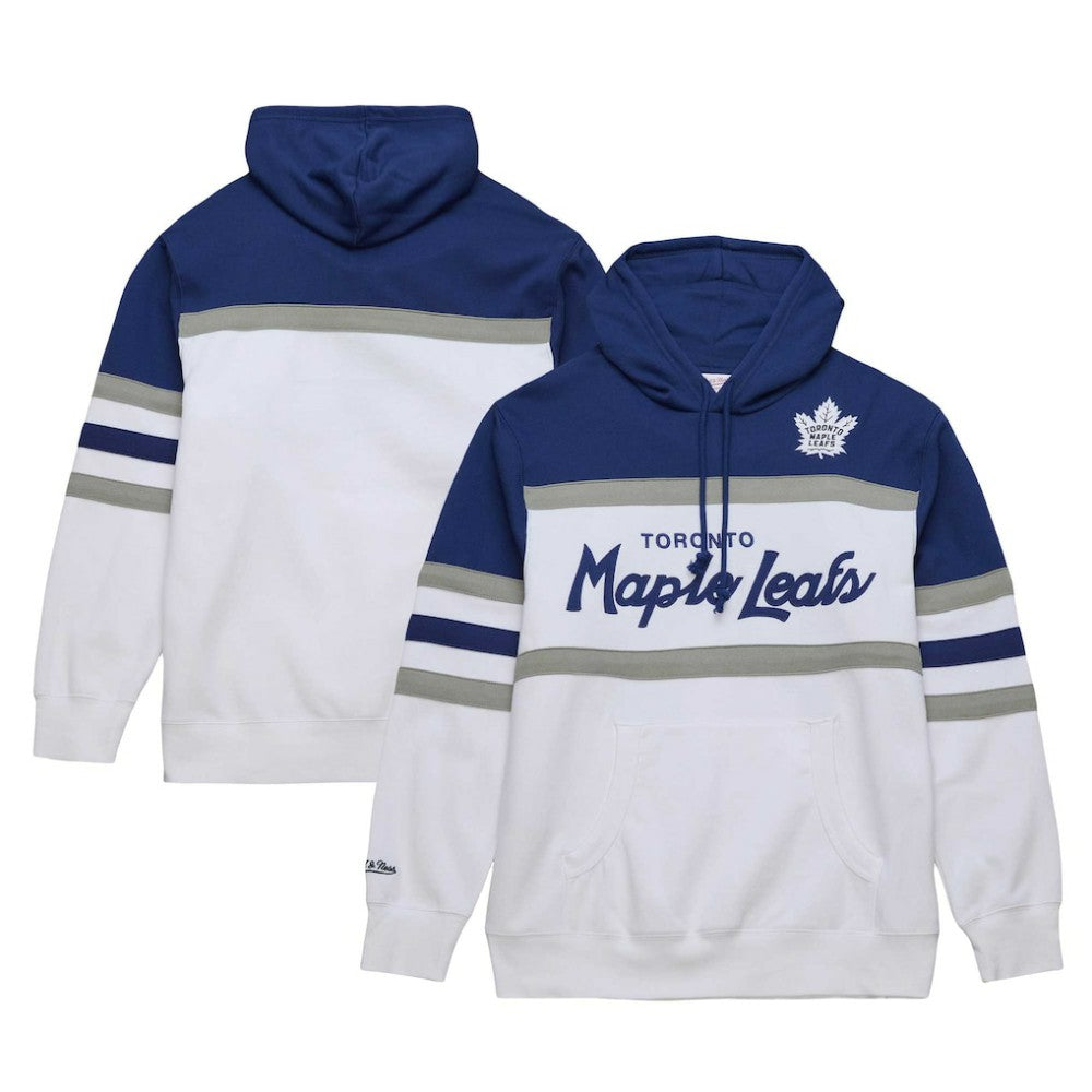 Toronto Maple Leafs - Mitchell & Ness Head Coach Pullover Hoodie White/Blue