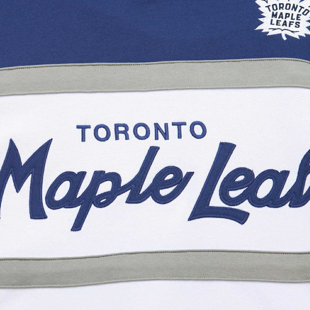 Toronto Maple Leafs - Mitchell & Ness Head Coach Pullover Hoodie White/Blue