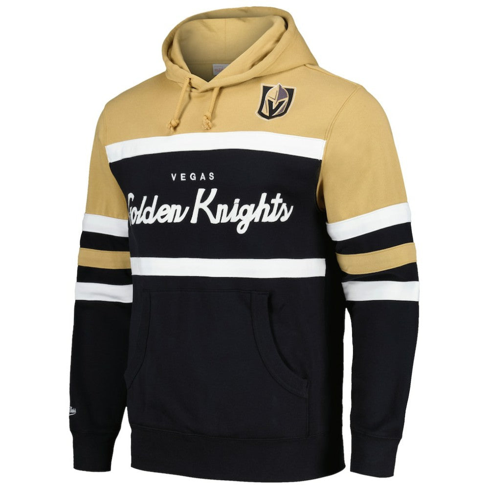 Vegas Golden Knights Mitchell & Ness Head Coach Pullover Hoodie Black/Gold