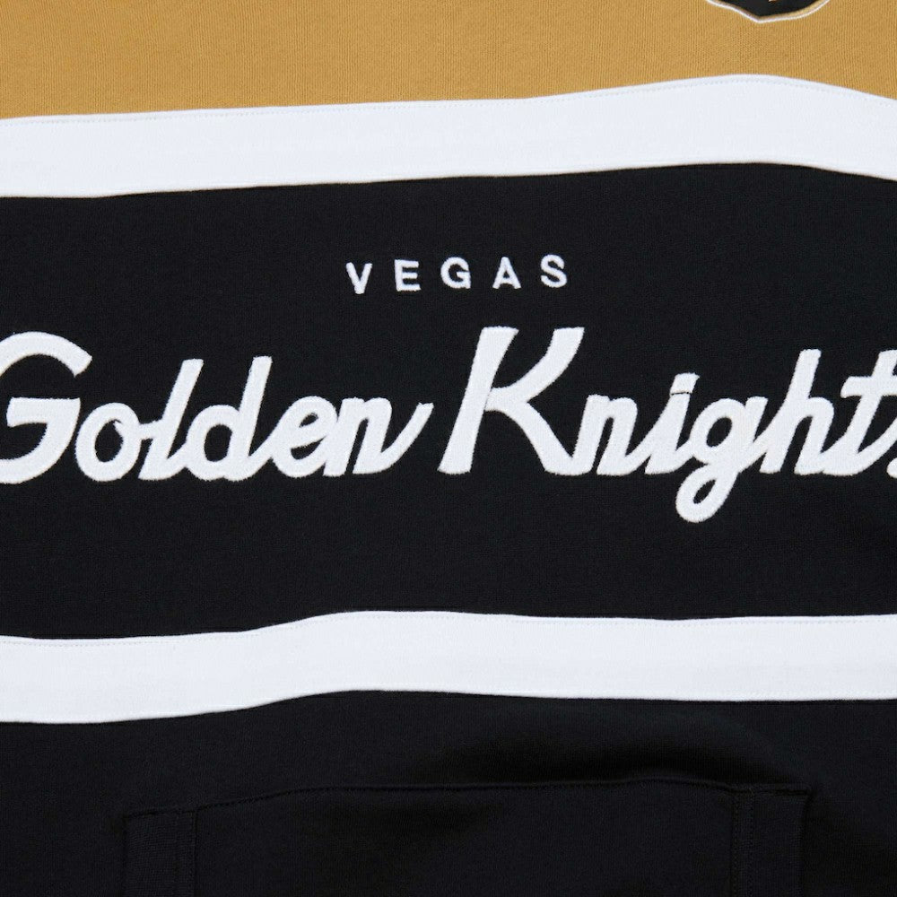 Vegas Golden Knights Mitchell & Ness Head Coach Pullover Hoodie Black/Gold