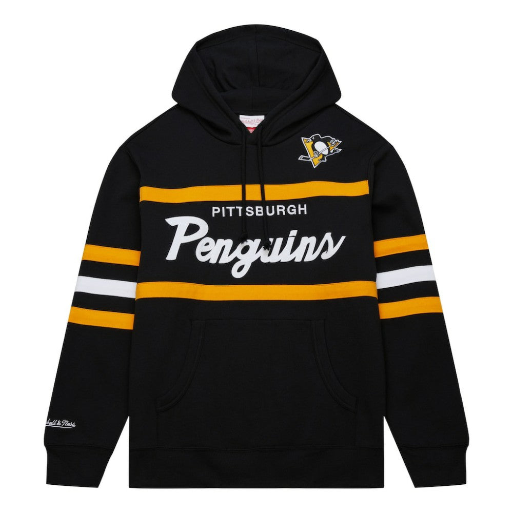 Pittsburgh Penguins Mitchell & Ness Head Coach Pullover Hoodie Black