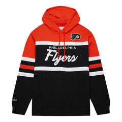 Philadelphia Flyers - Mitchell & Ness Head Coach Pullover Hoodie Black/Orange
