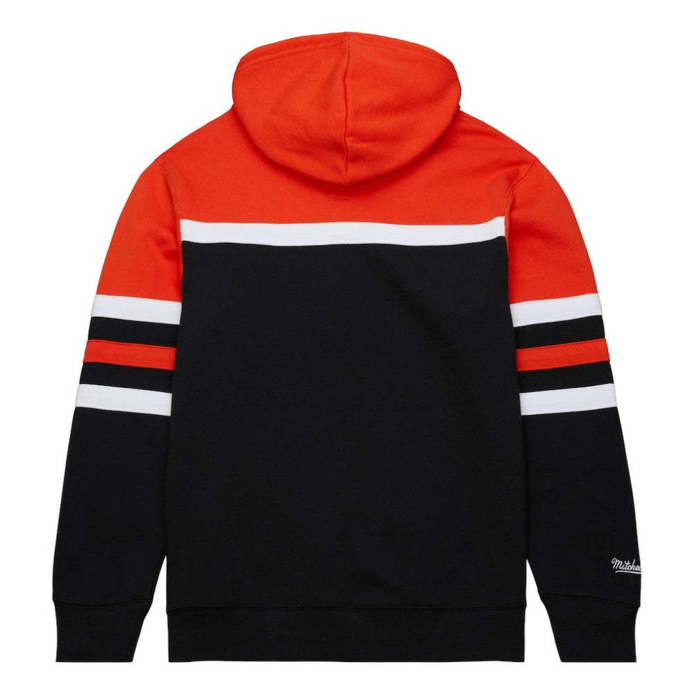 Philadelphia Flyers - Mitchell & Ness Head Coach Pullover Hoodie Black/Orange