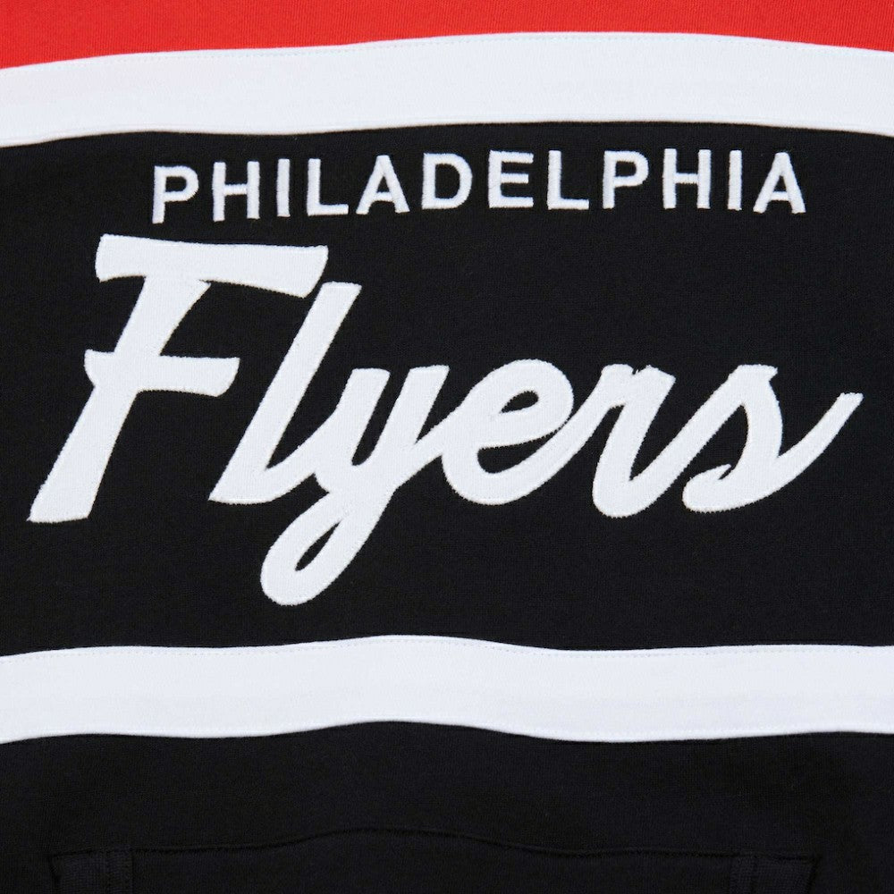 Philadelphia Flyers - Mitchell & Ness Head Coach Pullover Hoodie Black/Orange