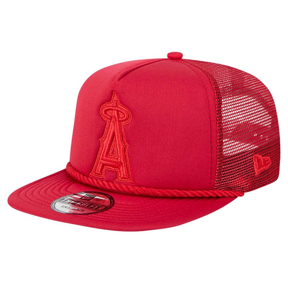 Los Angeles Angels New Era Tone Foam Meshback Golfer Snapback Hat Clearance