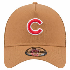 Chicago Cubs New Era A-Frame Trucker 9FORTY Adjustable Hat Lifestyle